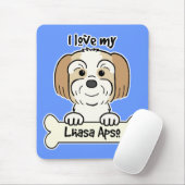 Ik hou van mijn Lhasa Apso Muismat (Met muis)