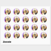 Ik hou van mijn Lhasa Apso Ronde Sticker (Vel)