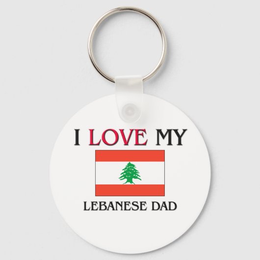 Ik hou van mijn Libanese vader Sleutelhanger (Voorkant)