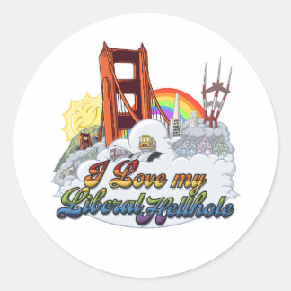 Ik hou van mijn Liberal Hellhole Sticker