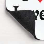 Ik hou van mijn liefdesbuik muismat (Hoek)