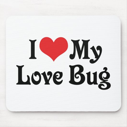 Ik hou van mijn liefdesbuik muismat (Voorkant)