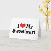 Ik hou van mijn liefje kaart (Gele Bloem)