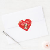 Ik hou van mijn lieve kleindochter, hart sticker (Envelop)