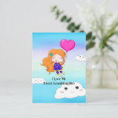 Ik hou van mijn lieve kleindochter... knuffels en feestdagenkaart (Staand voorkant)