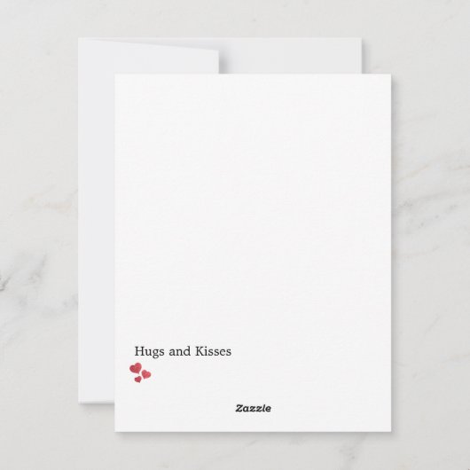 Ik hou van mijn lieve kleindochter...knuffels en k feestdagenkaart (Achterkant)