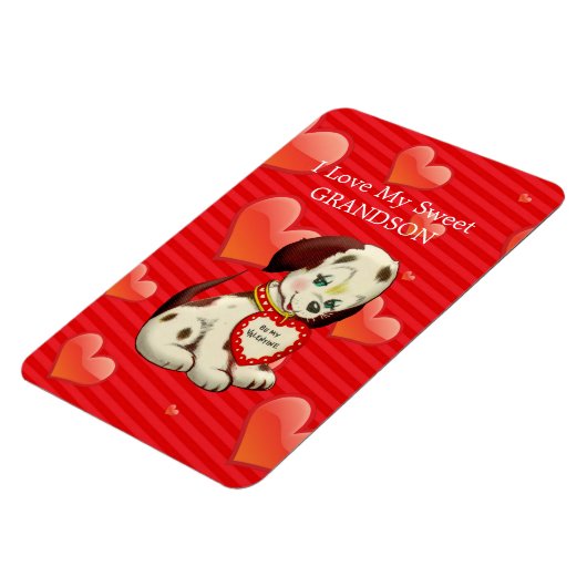 Ik hou van mijn lieve kleinkind...Valentijnswensen Magneet (Linkerzijde)