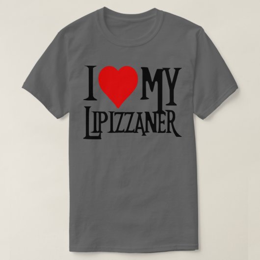 Ik hou van mijn Lipizzaner Paard 1 T-shirt (Design voorkant)