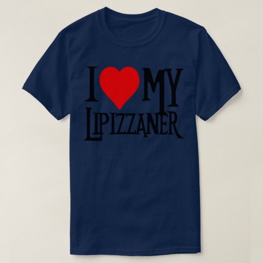 Ik hou van mijn Lipizzaner Paard 1 T-shirt (Design voorkant)