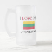 Ik hou van mijn Litouwse vader Matglas Bierpul (Links)