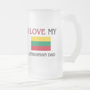 Ik hou van mijn Litouwse vader Matglas Bierpul