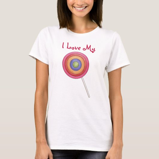 Ik hou van mijn Lollipop T-shirt (Voorkant)
