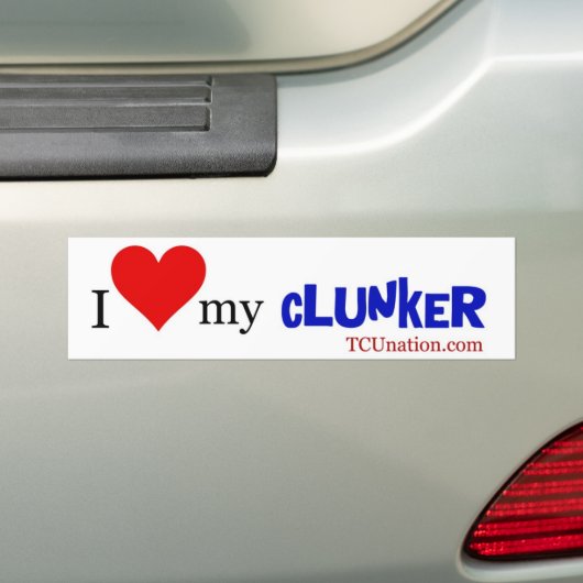 Ik hou van mijn longkanker - 1 bumpersticker (Op auto)