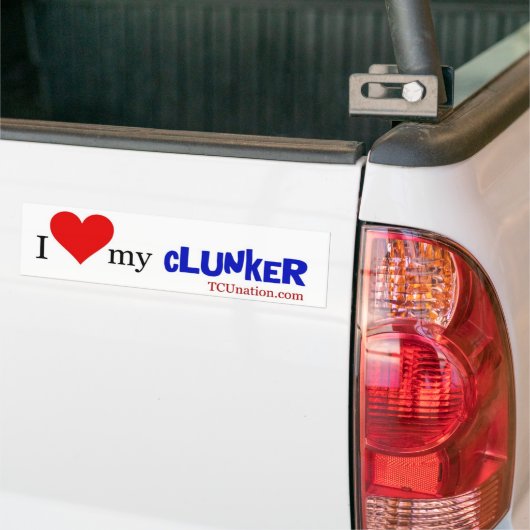 Ik hou van mijn longkanker - 1 bumpersticker (Op Truck)