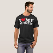 Ik hou van mijn loodgieter t-shirt (Voorkant volledig)