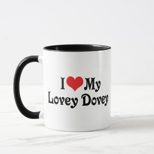 Ik hou van mijn Lovey Dovey Mok (Links)
