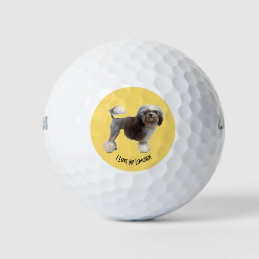 Ik hou van mijn Lowchen Golfballen (Voorkant)