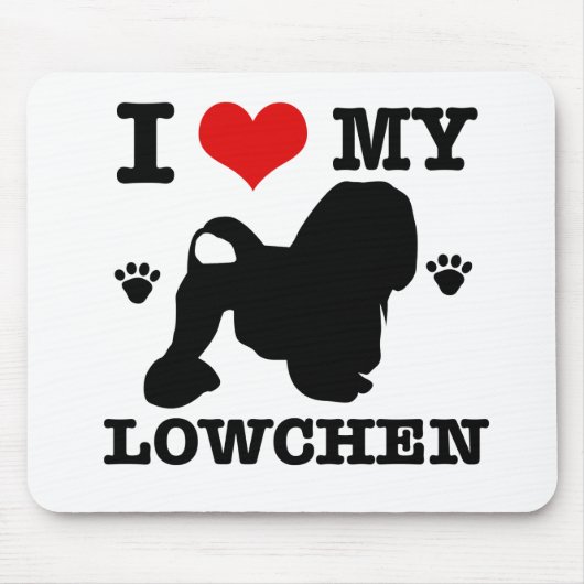 Ik hou van mijn Lowchen Muismat (Voorkant)