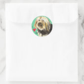 Ik hou van mijn Lowchen Ronde Sticker (Tas)