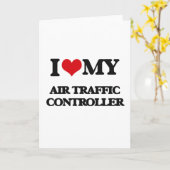 Ik hou van mijn luchtverkeersleider kaart (Gele Bloem)