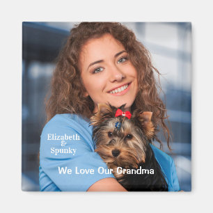 Ik hou van mijn luidop en oma personaliseren magneet