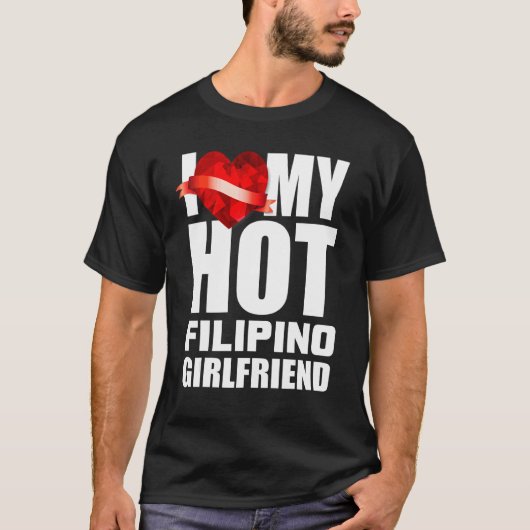 Ik hou van mijn luie Filipino Vriendin Crystal Hea T-shirt (Voorkant)