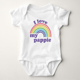 Ik hou van mijn luiers - Cute Rainbow Romper