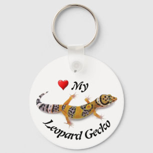 Ik hou van mijn luipaard Gecko Sleutelhanger