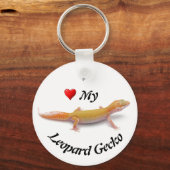 Ik hou van mijn luipaard Gecko Sleutelhanger (Voorkant)