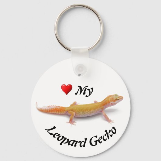 Ik hou van mijn luipaardgekko sleutelhanger (Voorkant)