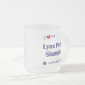 Ik hou van mijn Lynx Point Siamese (mannenkat) Matglas Koffiemok