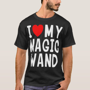 Ik hou van mijn Magic Wand Heart Magicia Gift T-shirt