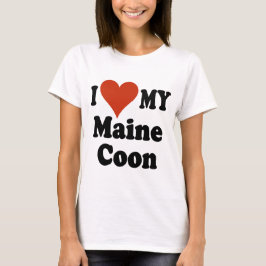 Ik hou van mijn Maine Coon Cat Merchandise T-shirt