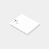 Ik hou van mijn Maltees Post-it® Notes (Schuin)