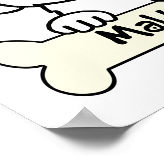 Ik hou van mijn Maltees Poster (Hoek)