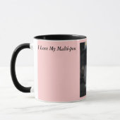 Ik hou van mijn Malti-poo, roze Mok (Links)