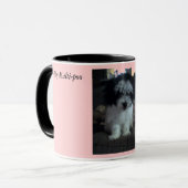 Ik hou van mijn Malti-poo, roze Mok (Voorkant links)