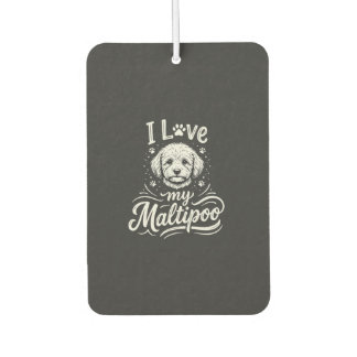 Ik hou van mijn Maltipoo-hondliefhebber Luchtverfrisser