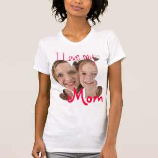 Ik hou van mijn mam aangepaste T-shirt