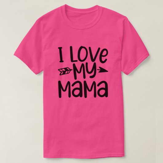 Ik hou van mijn mama01 t-shirt (Design voorkant)