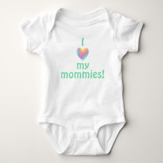 Ik hou van mijn mama Baby-pak Romper (Voorkant)