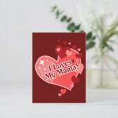 Ik hou van mijn mama! briefkaart (Staand voorkant)