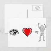 Ik hou van mijn mama briefkaart (Voorkant / Achterkant)