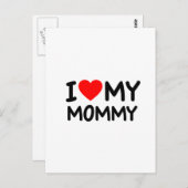 Ik hou van mijn mama briefkaart (Voorkant / Achterkant)