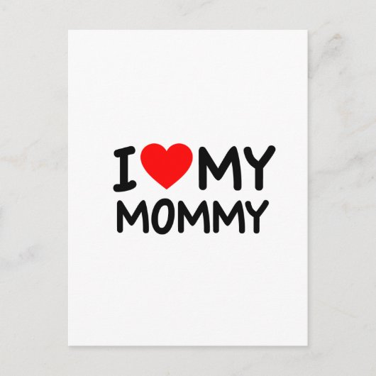 Ik hou van mijn mama briefkaart (Voorkant)