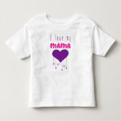 Ik hou van mijn mama Bright Hearts Matching Mama M Kinder Shirts (Voorkant)