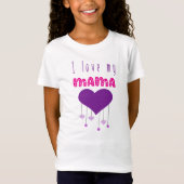Ik hou van mijn mama Bright Hearts Matching Mama M T-shirt (Voorkant)