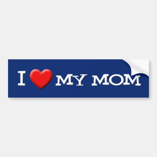 Ik hou van mijn mama Bumpersticker (Voorkant)