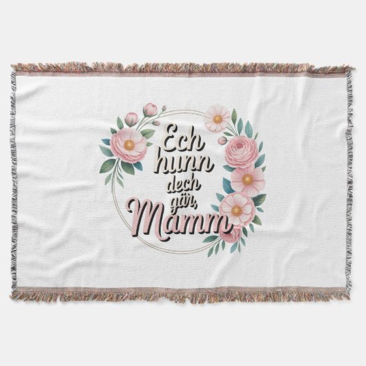 Ik hou van mijn mama - deken (Voorkant)