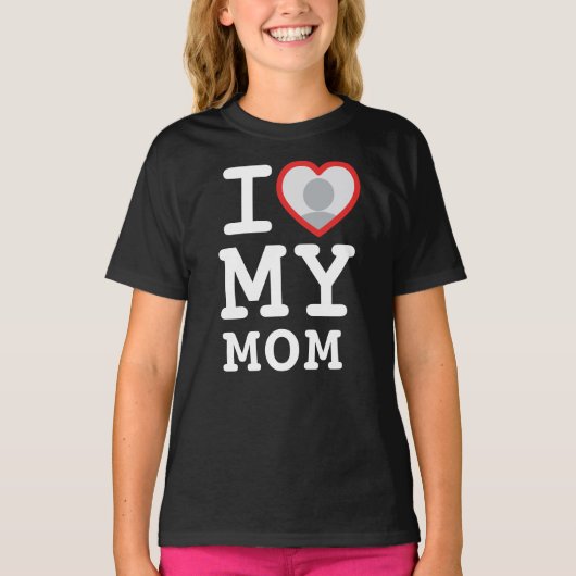 Ik hou van mijn mama fotograaf t-shirt (Voorkant)